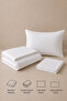 100% Cotton White Student Set - Single Duvet Cover Set + 1 Pillow + 1 Hand Towel as a Gift - 2