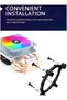 ICE 400 SE CPU Air Cooler, 1800RPM RGB PWM Fan, 4 Copper Heat Pipes, 160W TDP,42 CFM, Intel & AMD - 5