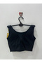 Women's Invisible Half Tank Top Laser Cut Bra with Removable Pads - 2