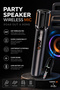 M8 Dual Wireless Handheld Microphones with 6.35 mm pin Receiver Easy Controls 25Hours Battery Backup and Wide Compatibility Black - 4