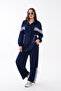 Striped Detail Oysho Zippered Suit - 2