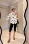 Polka Beyaz Oversize Puantiyeli Ceket - 3
