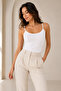 Women's Thin Strap Modal Cotton Flexible Undershirt 2 Pack White - 3