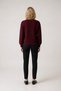 V-Neck Selenik Knit Detailed Comfortable Fit Draped Sleeve Women's Thick Knitwear Cardigan - 3