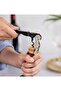 Double Hinged Professional Waiter Type Stainless Steel Wine Opener (with Foil Cutter) - 2
