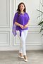 Asymmetric Cut Chiffon Blouse - 2