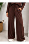 Women's Single Jersey Modal Pocketed Elastic Waist Wide Leg Two-Piece Set - 5