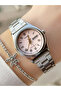 Women's Wristwatch with Pink Calendar Dial - 5