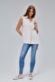 Women's Light Pink Regular Lined Woven Vest - 5