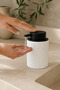 Terra Stoneware Travertine Textured Black Pump Decorative Liquid Soap Dispenser 500 Ml, 13 X 7.5 cm - 3