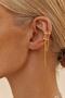 Double Cartilage Earrings with Chain Dangle