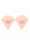 ae 2 PCS Triangle Cashmere beige Powder Puffs Face Cosmetic Powder Puff Washable Reusable Soft Plush Powder Makeup Sponge