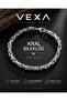 King Chain Bracelet 316L Stainless Tarnish Resistant Steel Silver Color Boxed - 7