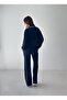 Women's Modal Fabric Double Suit with Snap Collar and Cuff Line Detail - 7