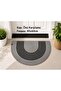 Jute Straw D Mat, Welcome Mat for the Door (40X60)-Gray with Black Stripes - 2