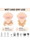 ae 2 PCS Triangle Cashmere beige Powder Puffs Face Cosmetic Powder Puff Washable Reusable Soft Plush Powder Makeup Sponge - 3