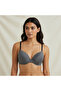 Women's Underwire Non-Padded Dark Gray Color Bra Bb2802 - 3