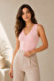 Women's Lace Detailed V-Neck Viscose Flexible Undershirt 2-Pack Powder-Ecru - 4
