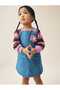 Girl's Denim Salopet Dress Long Sleeve Denim Gilet Dress - 4