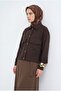 Button Detailed Jacket Brown Agck1356 - 2