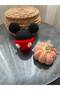 Pumpkin and Mouse Hand-Knitted 2-Piece Keychain & Bag Ornament
