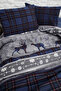 Happiness 100% Cotton Flannel Double Duvet Cover Set - 2