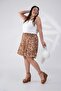 Women's Plus Size Patterned Shorts Skirt - 2