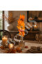 Halloween Orange Leaf Branch 74cm - 5