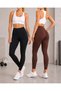 Women's 2-Pack Tummy Control High-Waist Sports Leggings – Fitness, Pilates, and Everyday Stretch Leggings