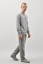 Men's Woven Casual Trend Anthracite Sweatshirt - 2