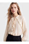 Timeless Clothing & Timeless Choices Tie-Back Roba Collar Ruffle Chiffon Blouse