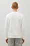 Men's Woven Casual Trend White Sweatshirt - 5