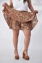 Women's Plus Size Patterned Shorts Skirt - 7