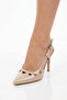 Women's High Heel Shoes Slingback Pointed Toe Buckle Thin Heel Low-Cut Stylish Model - 2