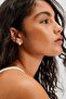 Marquise Stone Gold Stud Earrings - 3