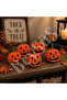 Halloween Smiling Face Mini Pumpkin 5 Pieces