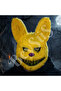 Halloween Yellow Furry Rabbit Mask - 4