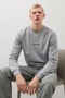 Men's Woven Casual Trend Anthracite Sweatshirt - 3