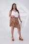 Women's Plus Size Patterned Shorts Skirt