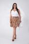 Women's Plus Size Patterned Shorts Skirt - 6