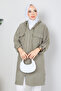 Women's Diagonal Side Buttoned Wear-Go Cap with Chest Pocket - 5