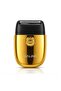 Premium Luxury Gold Electric Shaver – Compact Rechargeable Travel Razor for Men
