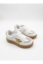 Velcro Decorative Laces Gold Embroidered Girls' Comfortable Lightweight Sneaker Sports Shoes - 4