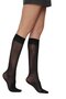 Venüs 40 Shiny Medium Thick Black Color 3 Pairs of Knee-Length Pantolon Socks