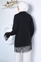 Elegant Lace Trimmed Hijab Tunic - 4