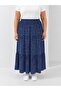 Plus Size Women's Three-Layer Elastic Waist Skirt - 2