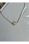 Elegant Steel Necklace with Zircon Marquise Cut Stone Details