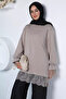 Elegant Lace Trimmed Hijab Tunic