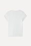 Women's Off-White Fitted V-Neck T-Shirt - 2