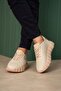 Lace-Up Men's Sneaker Beige - 5